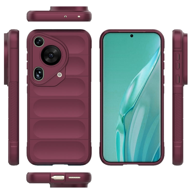 For Huawei Pura 70 Ultra Magic Shield TPU + Flannel Phone Case(Wine Red) - free shipping - PMC TechLife - Order now!