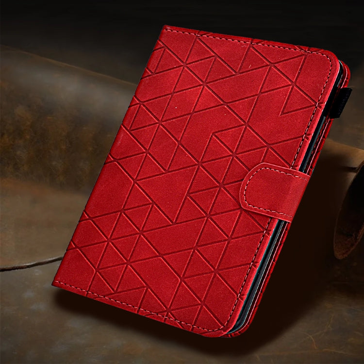 For iPad Pro 11 2024 Rhombus TPU Smart Leather Tablet Case(Red) - iPad Pro 11 2024 Cases by PMC TechLife | Online Shopping South Africa | PMC TechLife | Buy Now Pay Later Mobicred