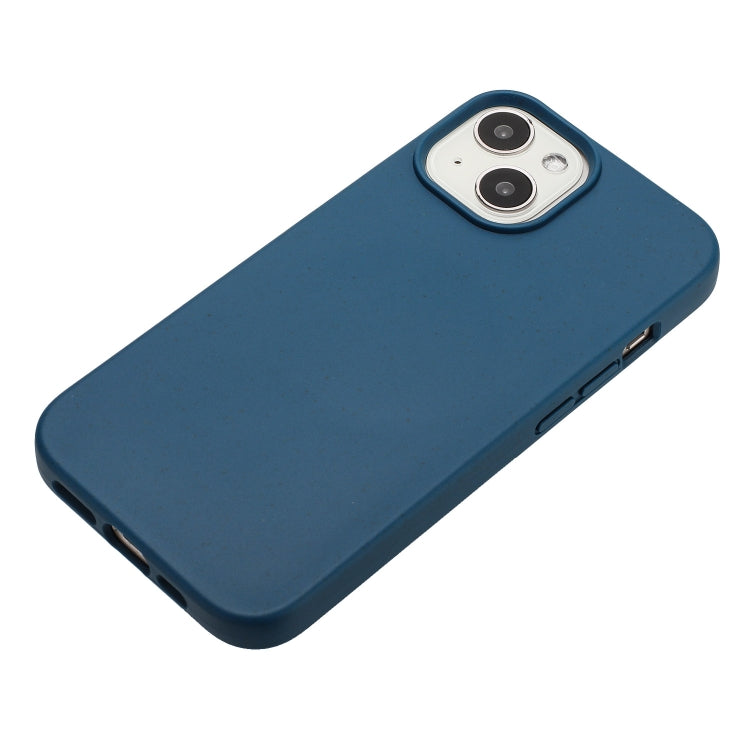 For iPhone 14 Plus Wheat MagSafe Magnetic Straw Material + TPU Phone Case(Blue) - iPhone 14 Plus Cases by PMC TechLife | Online Shopping South Africa | PMC TechLife