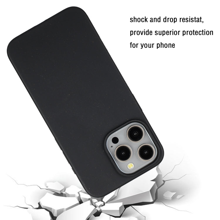 For iPhone 14 Pro Wheat MagSafe Magnetic Straw Material + TPU Phone Case(Black) - free shipping - PMC TechLife - Order now!