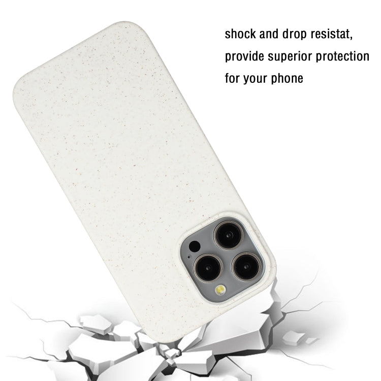 For iPhone 13 Pro Max Wheat MagSafe Magnetic Straw Material + TPU Phone Case(White) - iPhone 13 Pro Max Cases by PMC TechLife | Online Shopping South Africa | PMC TechLife