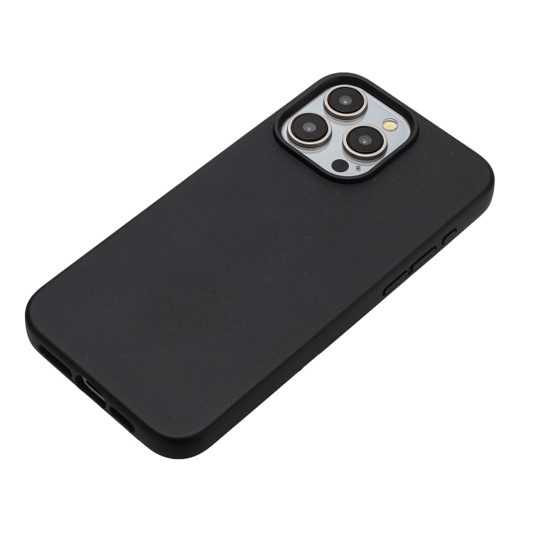 For iPhone 13 Pro Max Wheat MagSafe Magnetic Straw Material + TPU Phone Case(Black) - iPhone 13 Pro Max Cases by PMC TechLife | Online Shopping South Africa | PMC TechLife