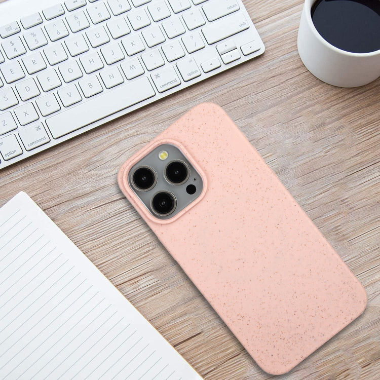 For iPhone 13 Pro Wheat MagSafe Magnetic Straw Material + TPU Phone Case(Pink) - iPhone 13 Pro Cases by PMC TechLife | Online Shopping South Africa | PMC TechLife