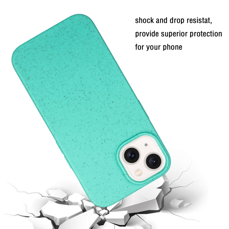 For iPhone 13 Wheat MagSafe Magnetic Straw Material + TPU Phone Case(Green) - iPhone 13 Cases by PMC TechLife | Online Shopping South Africa | PMC TechLife