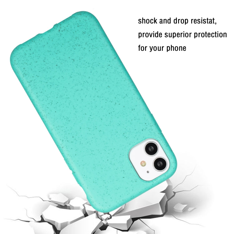 For iPhone 12 Wheat MagSafe Magnetic Straw Material + TPU Phone Case(Green) - iPhone 12 / 12 Pro Cases by PMC TechLife | Online Shopping South Africa | PMC TechLife