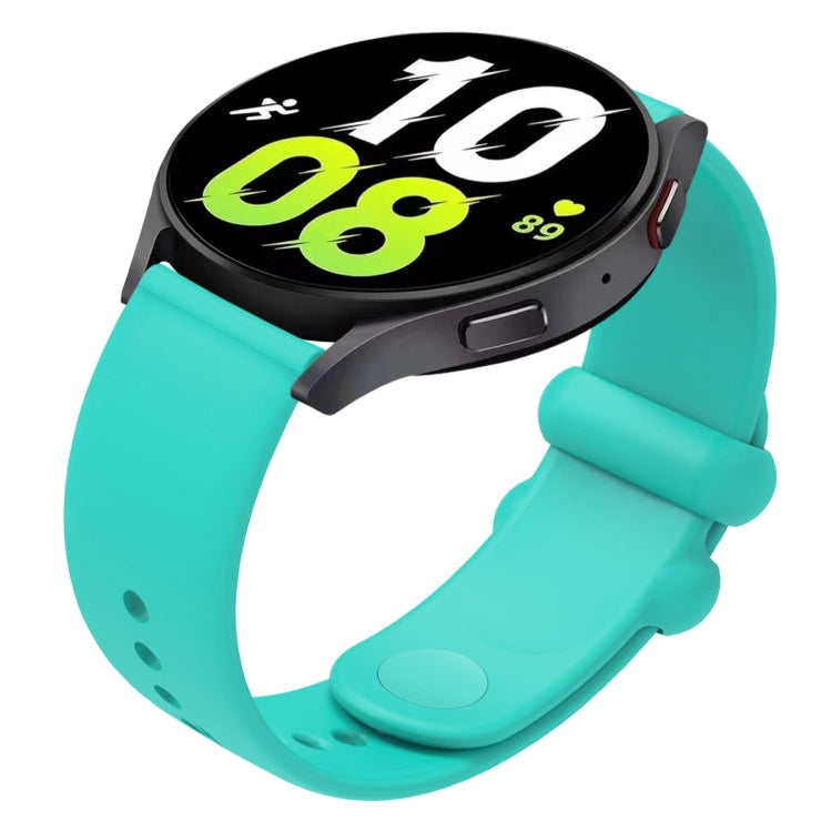 18mm Universal Solid Color Reverse Buckle Silicone Watch Band(Teal) - free shipping - PMC TechLife - Order now!