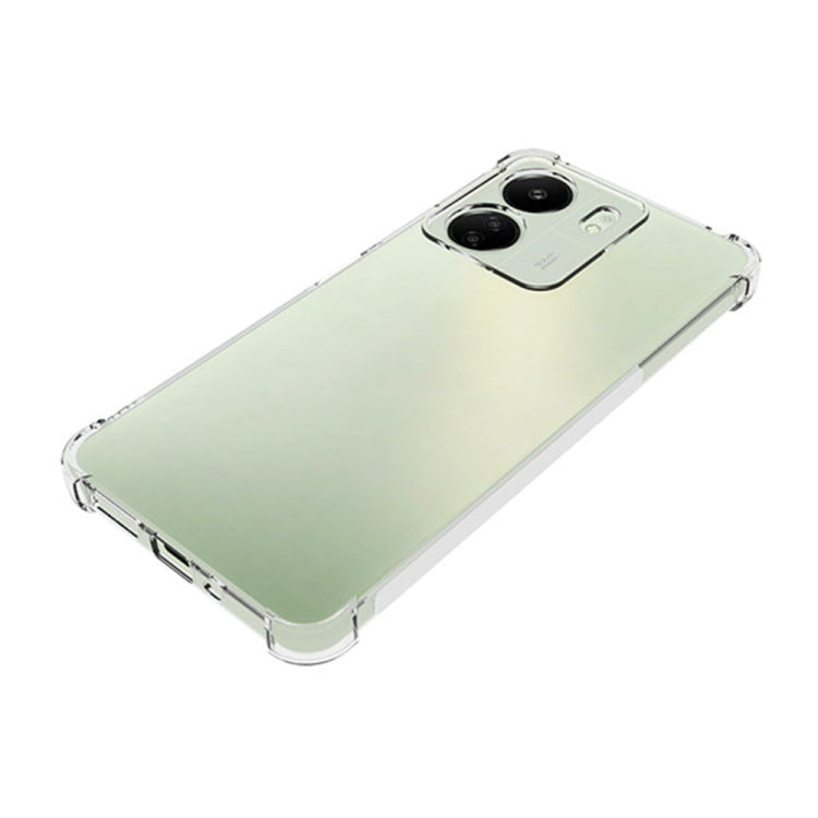 For Xiaomi Redmi 13C Shockproof Non-slip Thickening TPU Phone Case(Transparent) - 13C Cases by PMC TechLife | Online Shopping South Africa | PMC TechLife | Buy Now Pay Later Mobicred