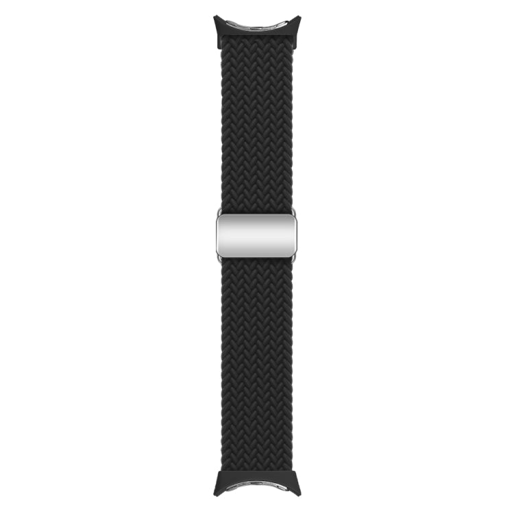 For Google Pixel Watch / Watch 2 Nylon Loop Magnetic Buckle Watch Band(Black) - Watch Bands by PMC TechLife | Online Shopping South Africa | PMC TechLife