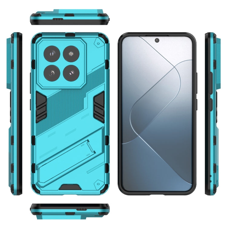 For Xiaomi 14 Pro 5G Punk Armor 2 in 1 PC + TPU Phone Case with Holder(Blue) - free shipping - PMC TechLife - Order now!
