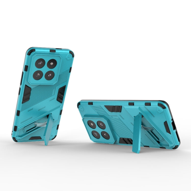 For Xiaomi 14 Pro 5G Punk Armor 2 in 1 PC + TPU Phone Case with Holder(Blue) - free shipping - PMC TechLife - Order now!