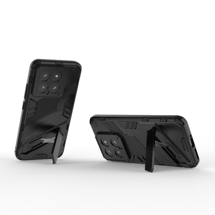 For Xiaomi 14 5G Punk Armor 2 in 1 PC + TPU Phone Case with Holder(Black) - 14 Cases by PMC TechLife | Online Shopping South Africa | PMC TechLife | Buy Now Pay Later Mobicred