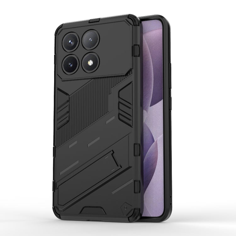 For Xiaomi Redmi K70 5G Punk Armor 2 in 1 PC + TPU Phone Case with Holder(Black) - K70 Cases by PMC TechLife | Online Shopping South Africa | PMC TechLife | Buy Now Pay Later Mobicred