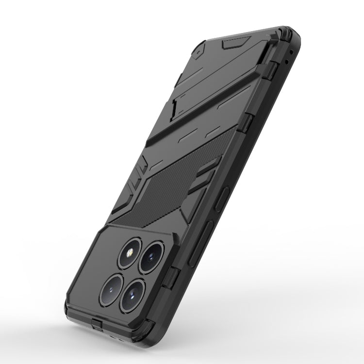 For Xiaomi Redmi K70 5G Punk Armor 2 in 1 PC + TPU Phone Case with Holder(Black) - K70 Cases by PMC TechLife | Online Shopping South Africa | PMC TechLife | Buy Now Pay Later Mobicred