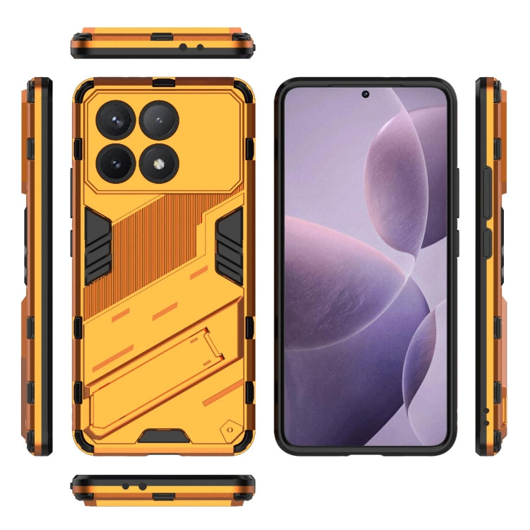 For Xiaomi Redmi K70 5G Punk Armor 2 in 1 PC + TPU Phone Case with Holder(Orange) - K70 Cases by PMC TechLife | Online Shopping South Africa | PMC TechLife | Buy Now Pay Later Mobicred