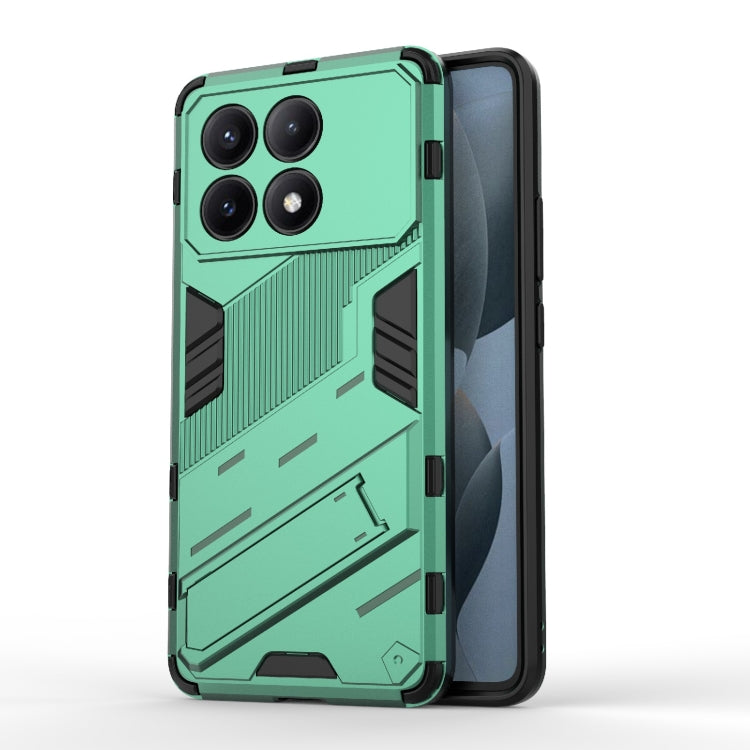 For Xiaomi Redmi K70E 5G Punk Armor 2 in 1 PC + TPU Phone Case with Holder(Green) - free shipping - PMC TechLife - Order now!