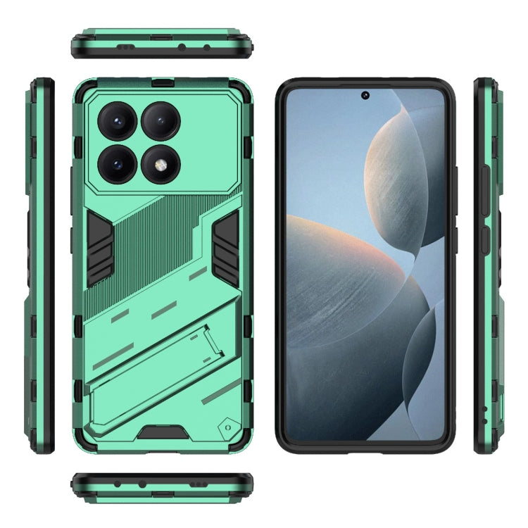 For Xiaomi Redmi K70E 5G Punk Armor 2 in 1 PC + TPU Phone Case with Holder(Green) - free shipping - PMC TechLife - Order now!