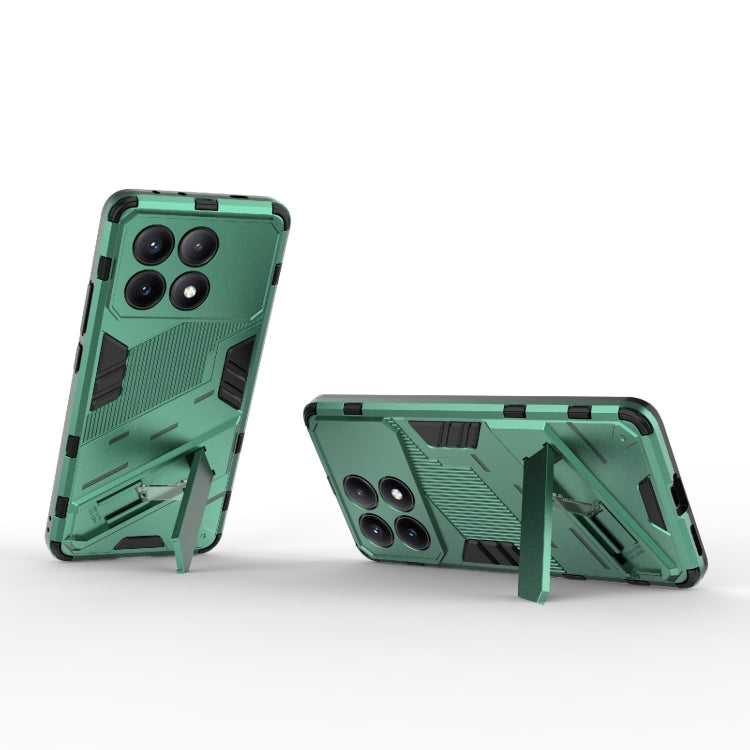 For Xiaomi Redmi K70E 5G Punk Armor 2 in 1 PC + TPU Phone Case with Holder(Green) - free shipping - PMC TechLife - Order now!