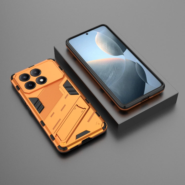 For Xiaomi Redmi K70E 5G Punk Armor 2 in 1 PC + TPU Phone Case with Holder(Orange) - free shipping - PMC TechLife - Order now!