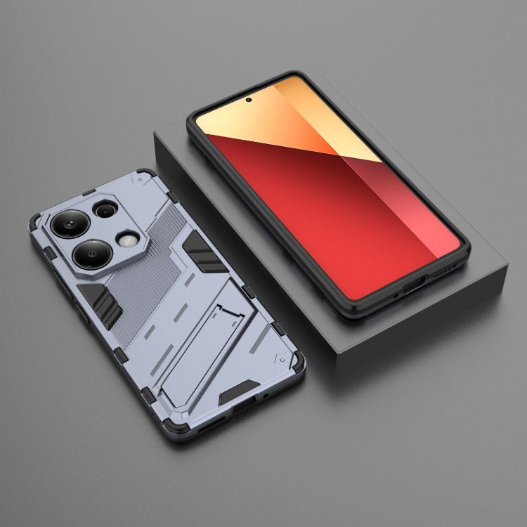 For Xiaomi Redmi Note 13 Pro 4G Global Punk Armor 2 in 1 PC + TPU Phone Case with Holder(Grey) - Note 13 Pro Cases by PMC TechLife | Online Shopping South Africa | PMC TechLife | Buy Now Pay Later Mobicred