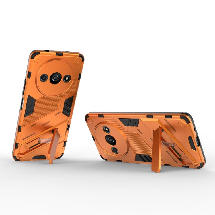 For Xiaomi Redmi A3 4G Global Punk Armor 2 in 1 PC + TPU Phone Case with Holder(Orange) - Xiaomi Cases by PMC TechLife | Online Shopping South Africa | PMC TechLife | Buy Now Pay Later Mobicred