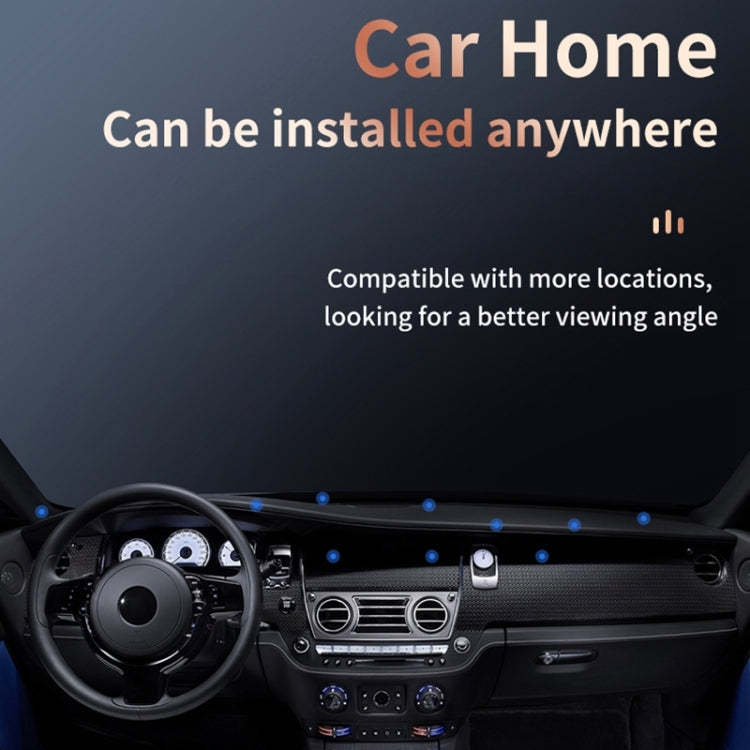 ZF016 Magnetic Alloy Foldable Car Dashboard Phone Holder(Silver) - Car Holders by PMC TechLife | Online Shopping South Africa | PMC TechLife | Buy Now Pay Later Mobicred