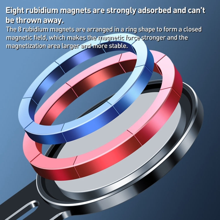 360 Degree Rotating Car Air Outlet Magnetic Phone Holder(Silver) - Car Holders by PMC TechLife | Online Shopping South Africa | PMC TechLife | Buy Now Pay Later Mobicred