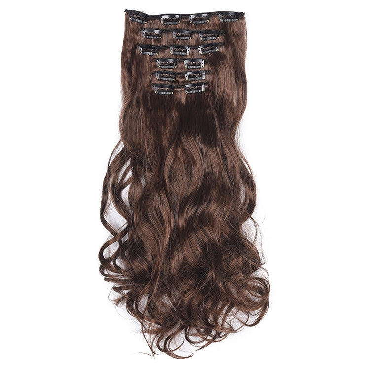 50cm 16 Card Long Curly Hair Wig Seamless Hair Extension Piece(4.2M30#) - free shipping - PMC TechLife - Order now!