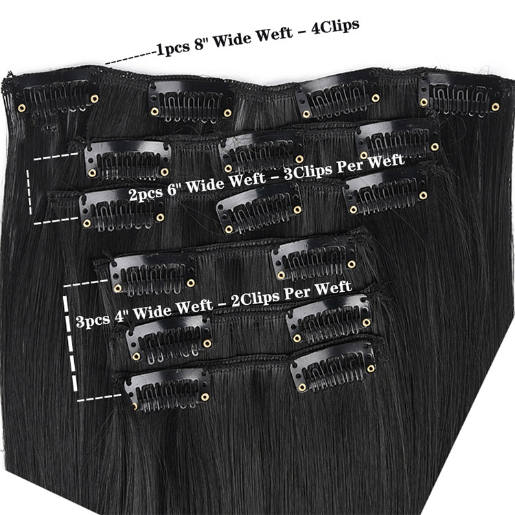 50cm 16 Card Long Curly Hair Wig Seamless Hair Extension Piece(10.6H613#) - free shipping - PMC TechLife - Order now!