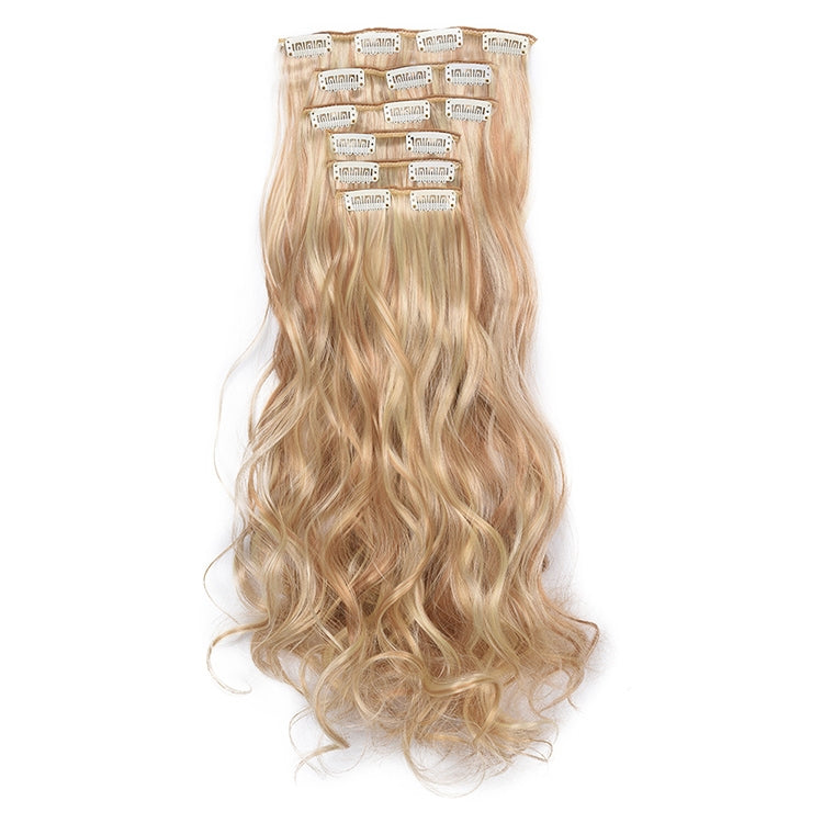 50cm 16 Card Long Curly Hair Wig Seamless Hair Extension Piece(16.27H613#) - free shipping - PMC TechLife - Order now!