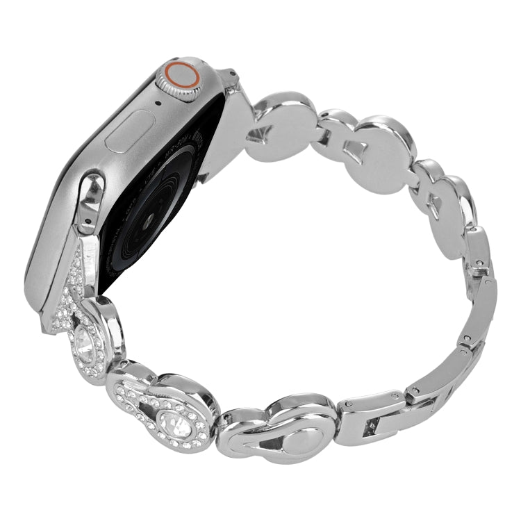 For Apple Watch Series 4 40mm Gourd Diamond Metal Watch Band(Silver) - free shipping - PMC TechLife - Order now!