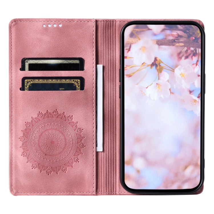 For Xiaomi Redmi 12 4G/5G / Note 12R Totem Embossed Magnetic Leather Phone Case(Rose Gold) - free shipping - PMC TechLife - Order now!