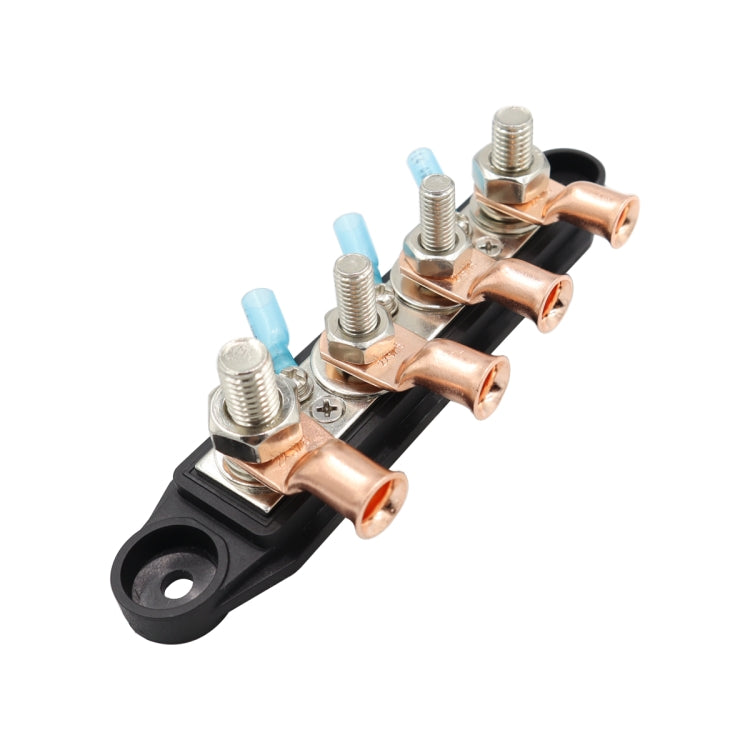 CP-4017 M10+M8 Power Distribution Block Terminal Studs with Terminals(Black) - Booster Cable & Clip by PMC TechLife | Online Shopping South Africa | PMC TechLife | Buy Now Pay Later Mobicred