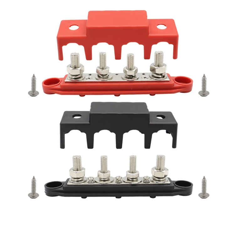 CP-4018 M10+M8 Power Distribution Block Terminal Studs Set with Terminals(Black + Red) - Booster Cable & Clip by PMC TechLife | Online Shopping South Africa | PMC TechLife | Buy Now Pay Later Mobicred