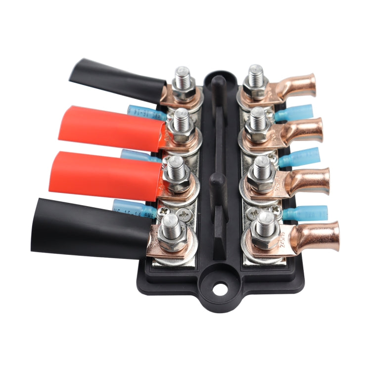 CP-4065 Double Row M8 Power Distribution Block Terminal Studs with Terminals(Black) - Booster Cable & Clip by PMC TechLife | Online Shopping South Africa | PMC TechLife | Buy Now Pay Later Mobicred