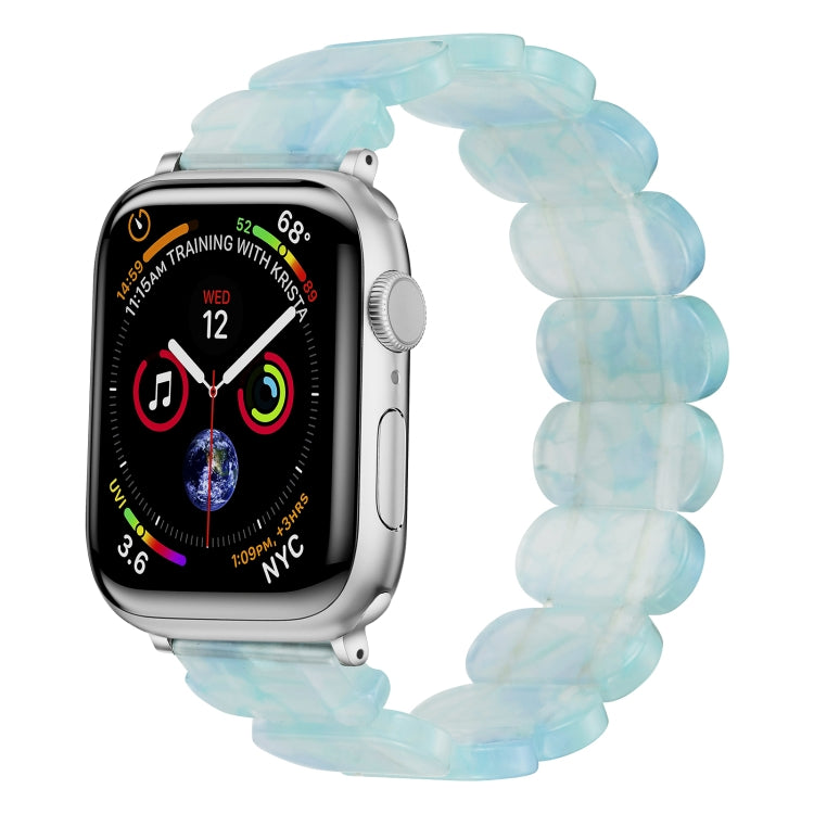 For Apple Watch Series 9 45mm Stretch Rope Resin Watch Band(Ice Green) - Watch Bands by PMC TechLife | Online Shopping South Africa | PMC TechLife