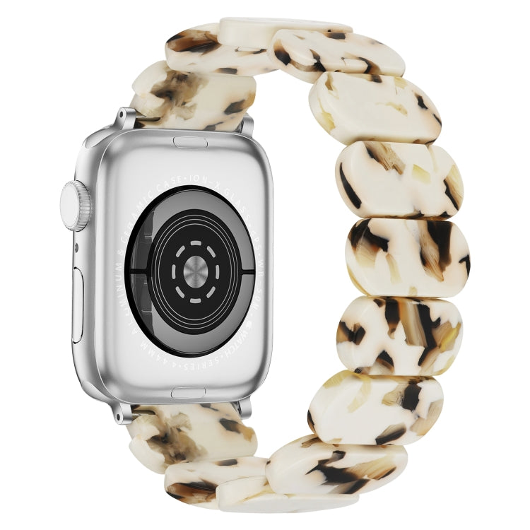 For Apple Watch Series 9 45mm Stretch Rope Resin Watch Band(Nougat) - Watch Bands by PMC TechLife | Online Shopping South Africa | PMC TechLife