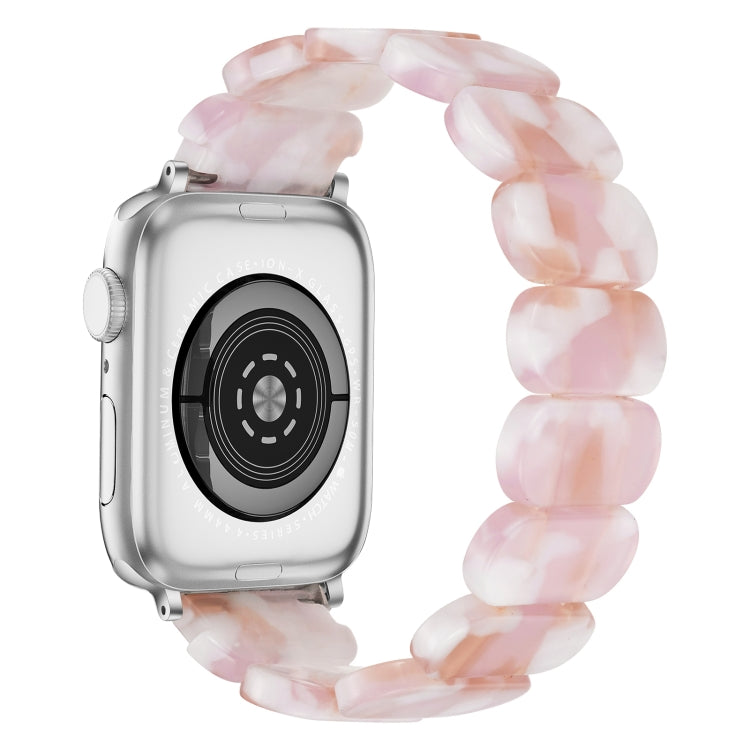 For Apple Watch Series 5 44mm Stretch Rope Resin Watch Band(Pink) - free shipping - PMC TechLife - Order now!
