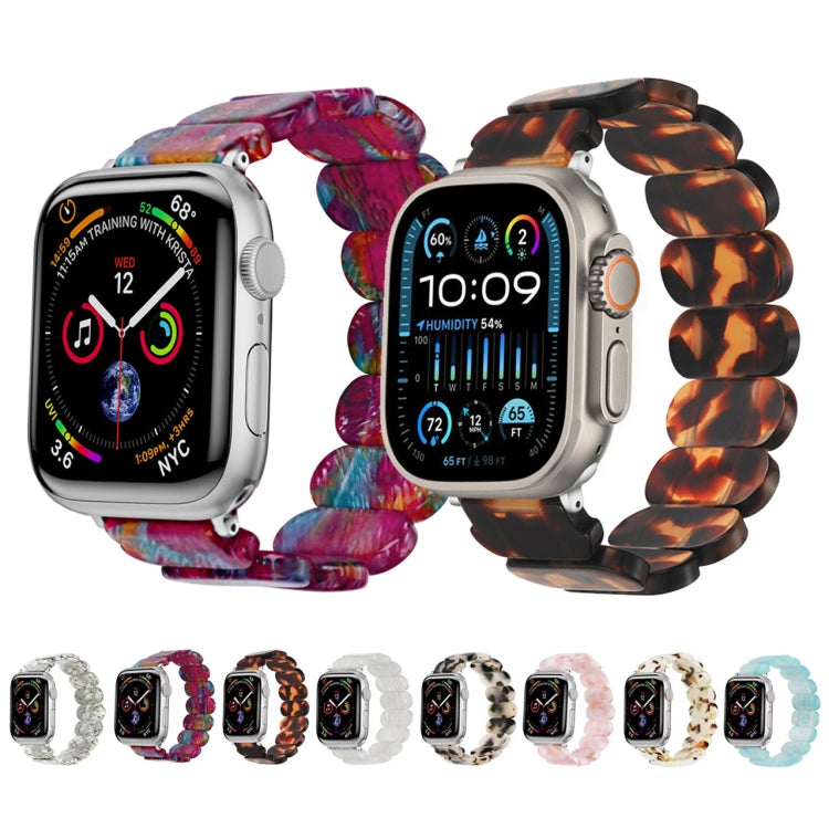 For Apple Watch Series 9 45mm Stretch Rope Resin Watch Band(Ice Green) - Watch Bands by PMC TechLife | Online Shopping South Africa | PMC TechLife