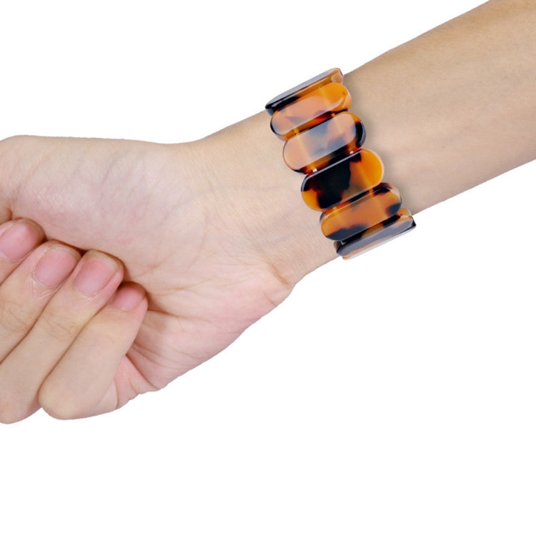 For Apple Watch Series 9 45mm Stretch Rope Resin Watch Band(Pink) - Watch Bands by PMC TechLife | Online Shopping South Africa | PMC TechLife