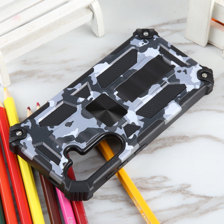For Samsung Galaxy S24 5G Camouflage Armor Kickstand TPU + PC Magnetic Phone Case(Grey) - free shipping - PMC TechLife - Order now!