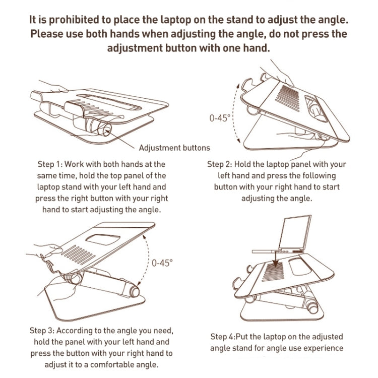 Yesido LP06 Foldable Laptop Swivel Stand(Silver) - free shipping - PMC Jewellery - Order now!