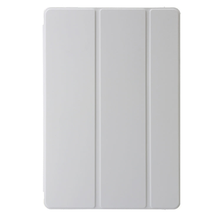 For Huawei Matepad 11 Pro 2024 Clear Acrylic 3-Fold Leather Tablet Case(Grey) - Huawei by PMC Jewellery | Online Shopping South Africa | PMC Jewellery | Buy Now Pay Later Mobicred