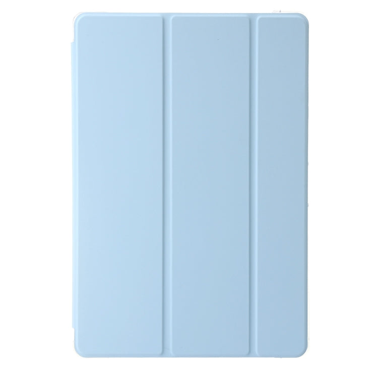 For Huawei Matepad 11 Pro 2024 Clear Acrylic 3-Fold Leather Tablet Case(Ice Blue) - Huawei by PMC Jewellery | Online Shopping South Africa | PMC Jewellery | Buy Now Pay Later Mobicred
