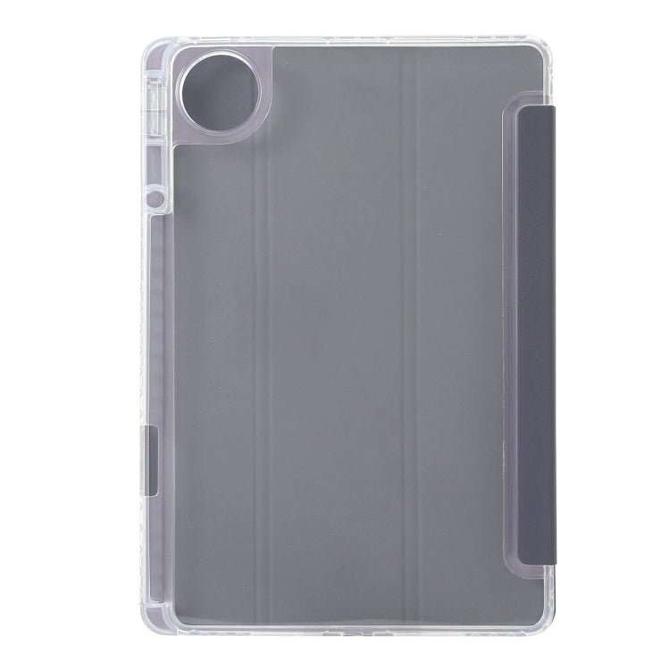 For Huawei Matepad 11 Pro 2024 Clear Acrylic 3-Fold Leather Tablet Case(Lavender Purple) - free shipping - PMC Jewellery - Order now!