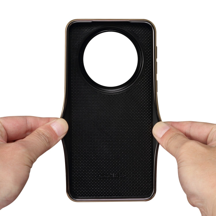 For Huawei Mate 60 Denior Crocodile Texture Genuine Leather Electroplating Phone Case(Black) - Huawei Cases by Denior | Online Shopping South Africa | PMC TechLife | Buy Now Pay Later Mobicred