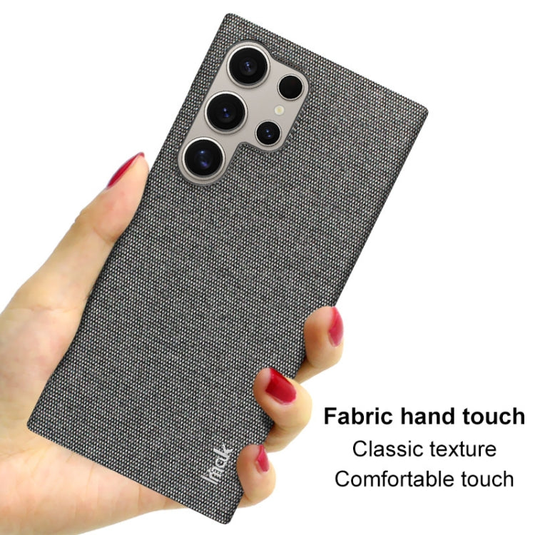 For Samsung Galaxy S24 Ultra 5G imak Ruiyi Series Cloth Texture PU + PC Phone Case(Light Grey) - free shipping - PMC Jewellery - Order now!