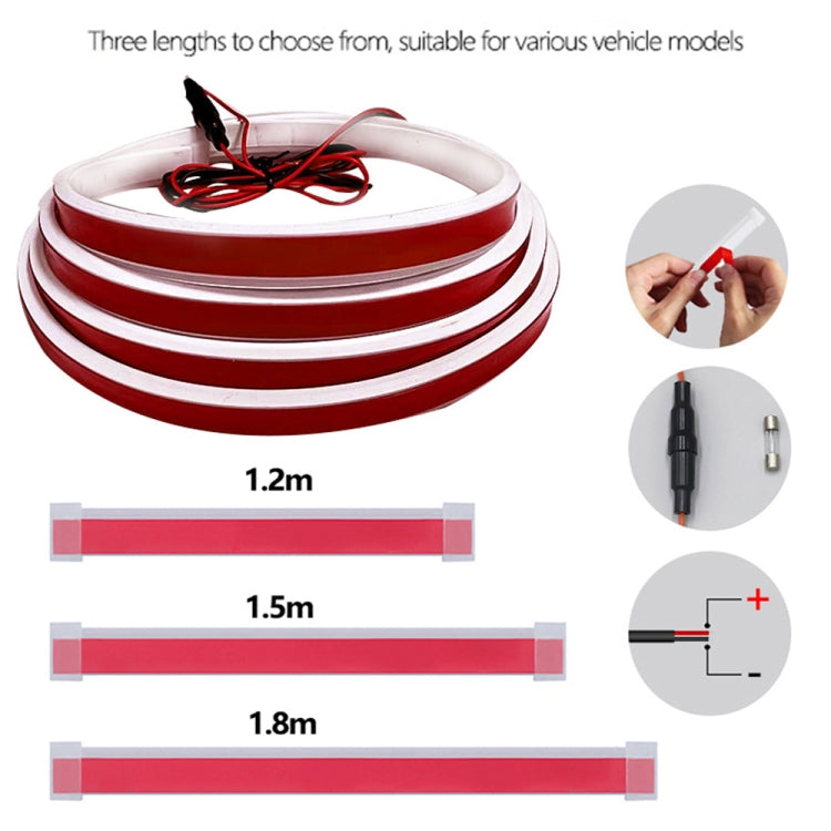 Car Startup Scan Through Hood LED Daytime Running Atmosphere Light, Length:1.5m(Red Light) - Running Lights by PMC TechLife | Online Shopping South Africa | PMC TechLife | Buy Now Pay Later Mobicred