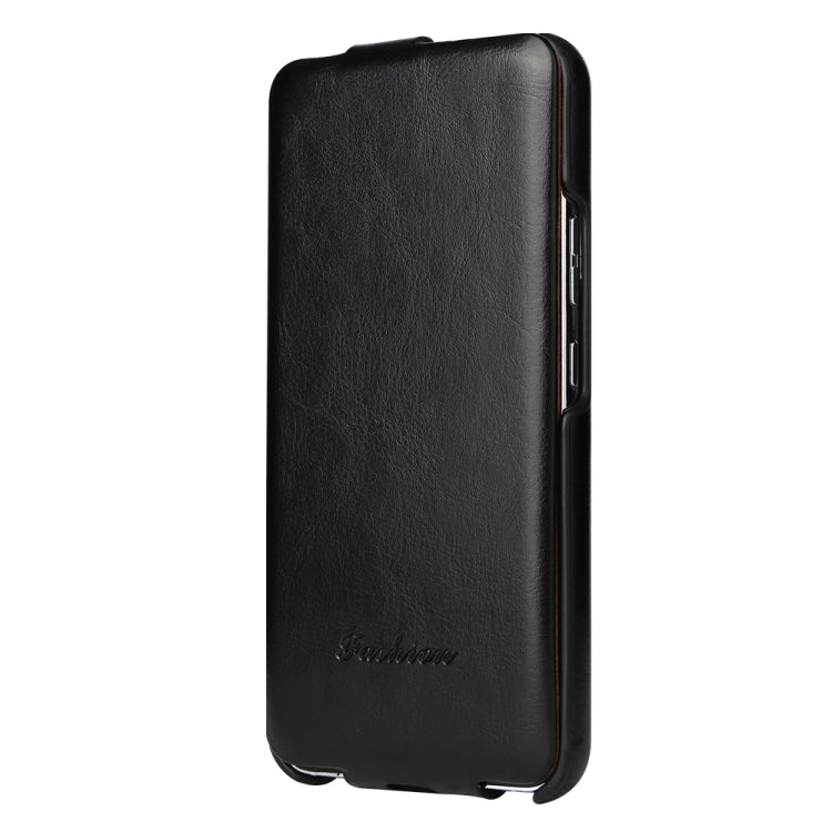 For Samsung Galaxy S24 5G Fierre Shann 64 Texture Vertical Flip PU Leather Phone Case(Black) - free shipping - PMC Jewellery - Order now!