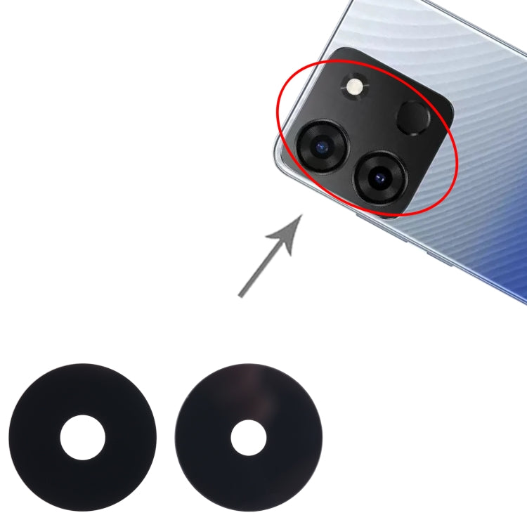 For Infinix Smart 7 Back Camera Lens - Camera Parts by PMc TechLife | Online Shopping South Africa | PMc TechLife | Buy Now Pay Later Mobicred