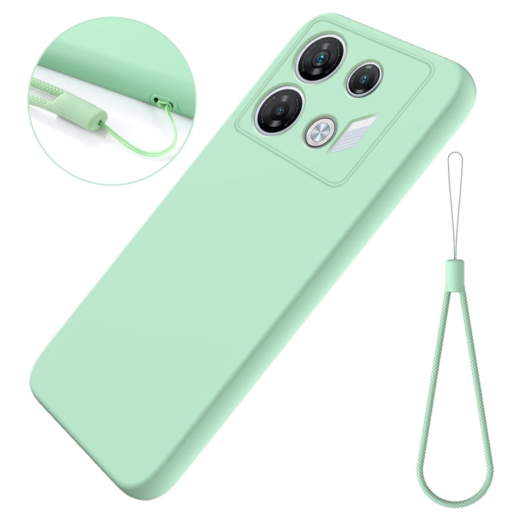 For Infinix GT 10 Pro Solid Color Liquid Silicone Dropproof Full Coverage Protective Case(Green) - Infinix Cases by PMC TechLife | Online Shopping South Africa | PMC TechLife | Buy Now Pay Later Mobicred